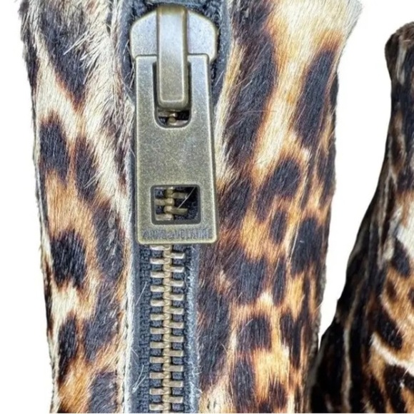 Zadig & Voltaire Animal Print Heeled Boots Pony-style calfskin boots - Picture 3 of 3